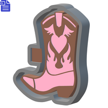 Load image into Gallery viewer, Western Boots Silicone Mold Housing STL File