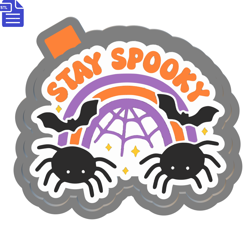 Stay Spooky Silicone Mold Housing STL File