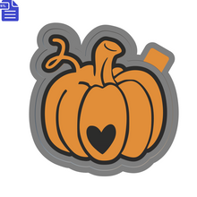 Load image into Gallery viewer, Pumpkin Silicone Mold Housing STL File