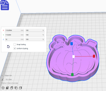 Load image into Gallery viewer, Pumpkin Silicone Mold Housing STL File