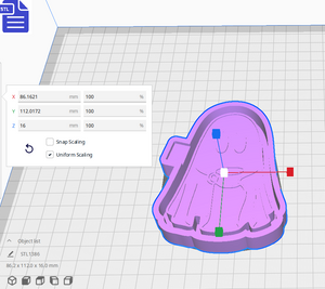 Ghost with Coffee Cup Silicone Mold Housing STL File