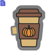 Load image into Gallery viewer, Pumpkin Spice Latte Silicone Mold Housing STL File