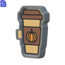 Load image into Gallery viewer, Pumpkin Spice Latte Silicone Mold Housing STL File