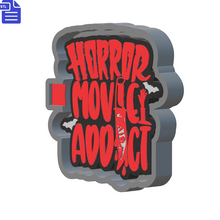 Load image into Gallery viewer, Horror Movie Addict Silicone Mold Housing STL File