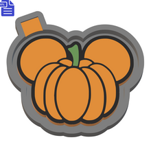 Load image into Gallery viewer, Pumpkin Mouse Ears Silicone Mold Housing STL File