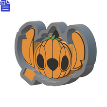 Load image into Gallery viewer, Stitch Pumpkin Silicone Mold Housing STL File