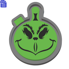 Load image into Gallery viewer, Grinch Bauble Silicone Mold Housing STL File