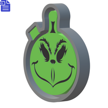 Load image into Gallery viewer, Grinch Bauble Silicone Mold Housing STL File