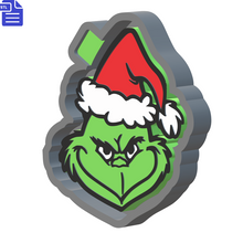 Load image into Gallery viewer, Grinch Silicone Mold Housing STL File