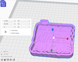 Be The Sh*t Silicone Mold Housing STL File