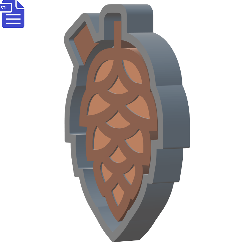 Pinecone Silicone Mold Housing STL File - The Crafts and Glitter Shop
