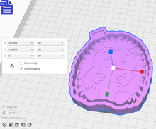 Load image into Gallery viewer, Hedgehog Silicone Mold Housing STL File