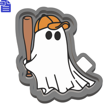 Load image into Gallery viewer, Baseball Ghost Silicone Mold Housing STL File