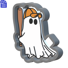 Load image into Gallery viewer, Baseball Ghost Silicone Mold Housing STL File