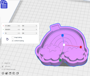 Rainbow Silicone Mold Housing STL File