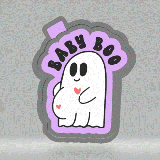 Pregnant Ghost Silicone Mold Housing STL File - The Crafts and Glitter Shop