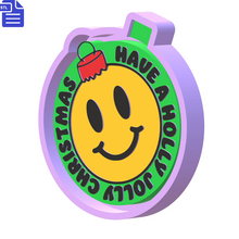 Load image into Gallery viewer, Smiley Bauble Silicone Mold Housing STL File