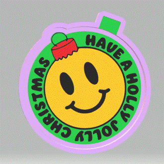 Smiley Bauble Silicone Mold Housing STL File - The Crafts and Glitter Shop