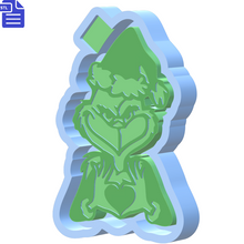 Load image into Gallery viewer, Grinch Silicone Mold Housing STL File