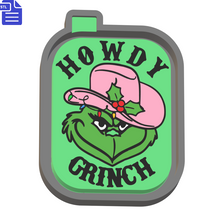 Load image into Gallery viewer, Howdy Grinch Silicone Mold Housing STL File