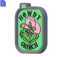 Load image into Gallery viewer, Howdy Grinch Silicone Mold Housing STL File