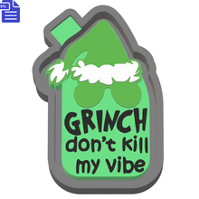 Load image into Gallery viewer, Grinch Vibe Silicone Mold Housing STL File