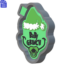 Load image into Gallery viewer, Baby Grinch Silicone Mold Housing STL File