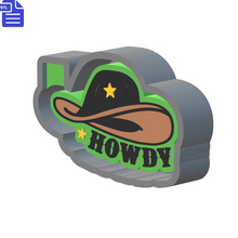 Load image into Gallery viewer, Howdy Silicone Mold Housing STL File