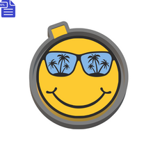 Load image into Gallery viewer, Summer Smiley Silicone Mold Housing STL File