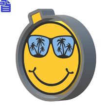 Load image into Gallery viewer, Summer Smiley Silicone Mold Housing STL File