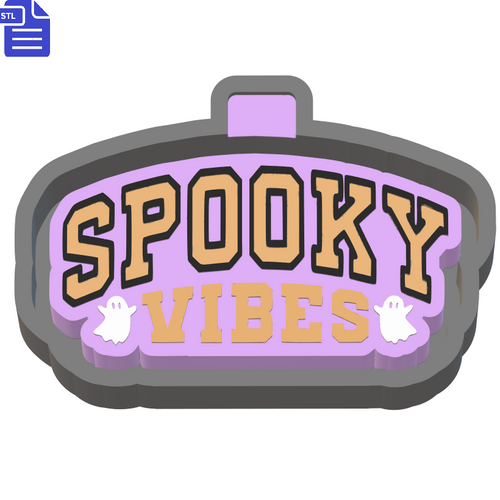 Spooky Vibes Silicone Mold Housing STL File