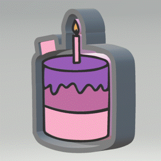 Birthday Cake Silicone Mold Housing STL File - The Crafts and Glitter Shop