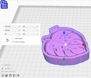 Leaf Silicone Mold Housing STL File