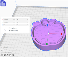 Load image into Gallery viewer, Checkered Apple Silicone Mold Housing STL File