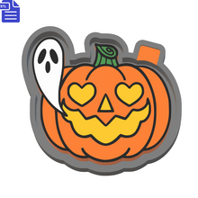 Load image into Gallery viewer, Jack o Lantern Silicone Mold Housing STL File