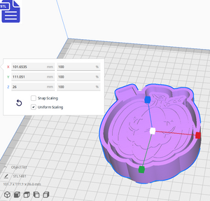 Pumpkin Silicone Mold Housing STL File