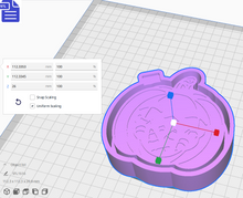 Load image into Gallery viewer, Candy Corn Pumpkin Silicone Mold Housing STL File