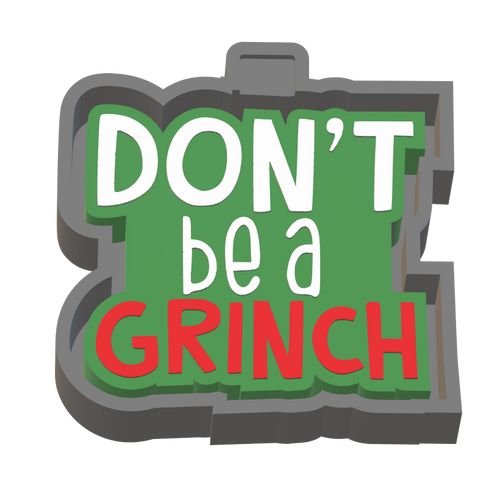 Grinch Silicone Mold Housing STL File