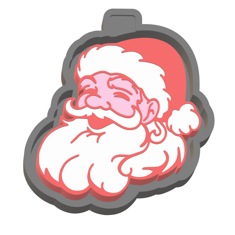 Retro Santa Silicone Mold Housing STL File