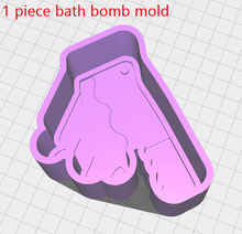 Load image into Gallery viewer, Bloody Cleaver Bath Bomb Mold STL File - includes 1pc &amp; 3pc mold + vacuum blank