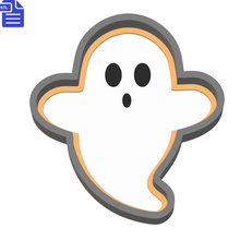 Load image into Gallery viewer, 1pc Ghost Bath Bomb Mold STL File