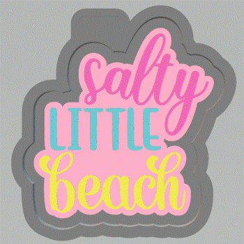 Salty Little Beach Silicone Mold Housing STL File