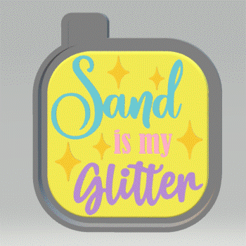 Sand is my Glitter Silicone Mold Housing STL File