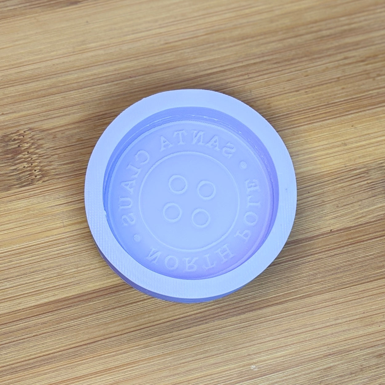 Santa Claus Button Silicone Mold