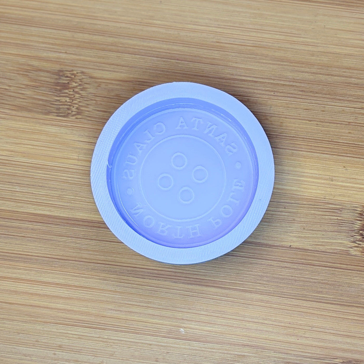 Santa Claus Button Silicone Mold
