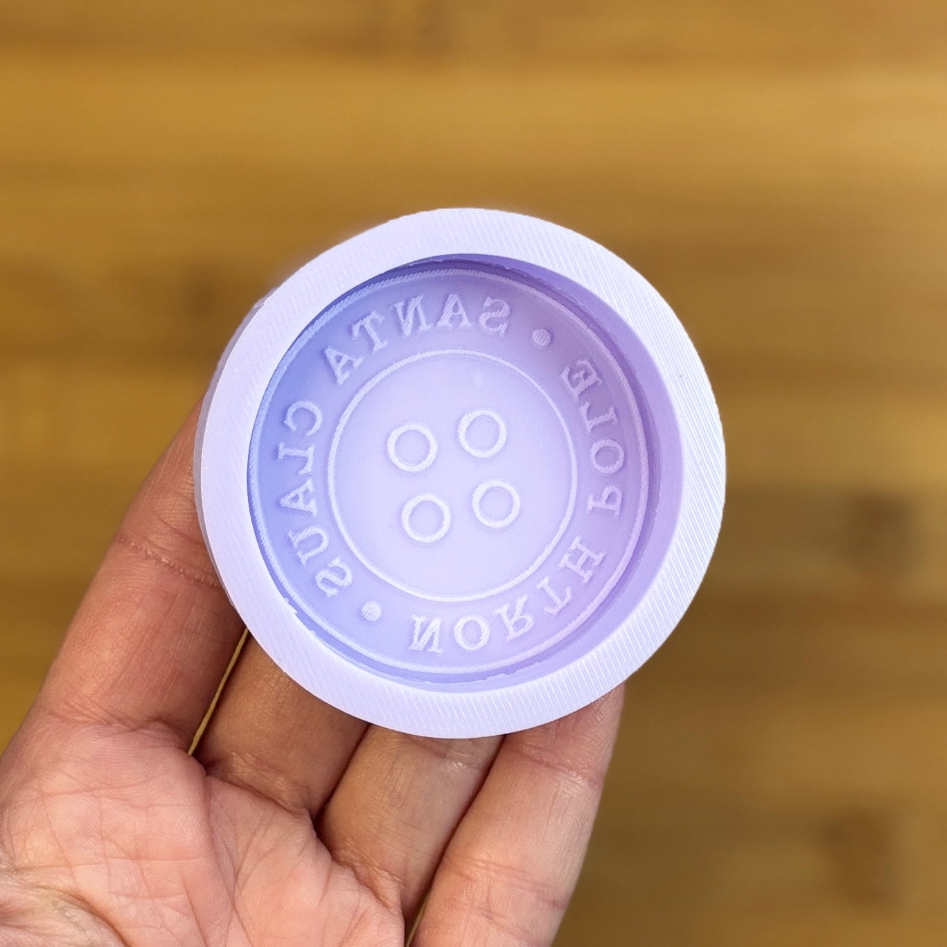 Santa Claus Button Silicone Mold