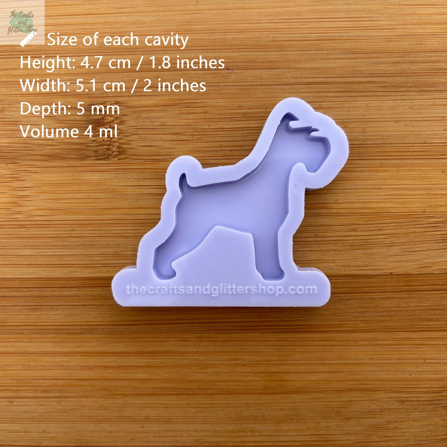Schnauzer Silicone Mold - The Crafts and Glitter Shop
