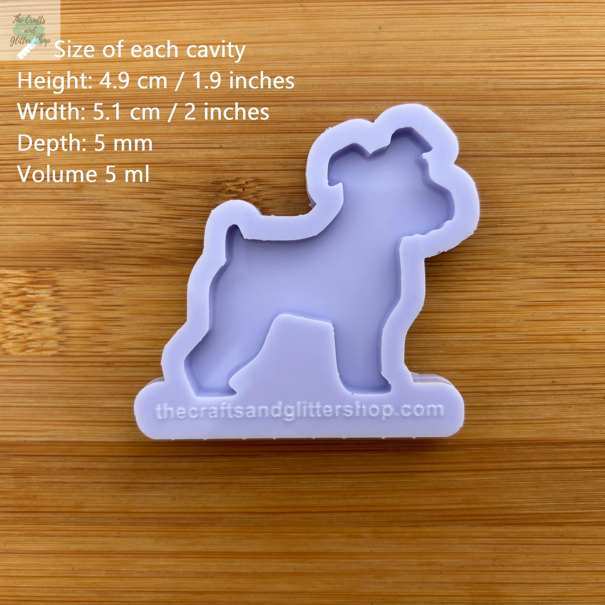 Schnauzer Silicone Mold - The Crafts and Glitter Shop