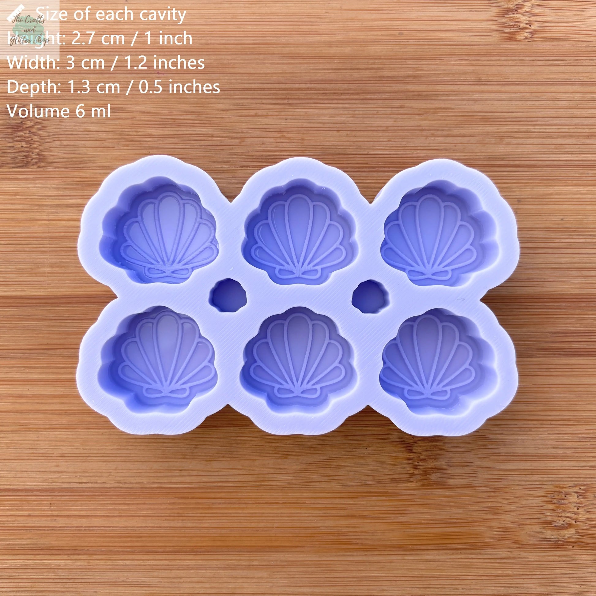 Seashell Silicone Mold - The Crafts and Glitter Shop