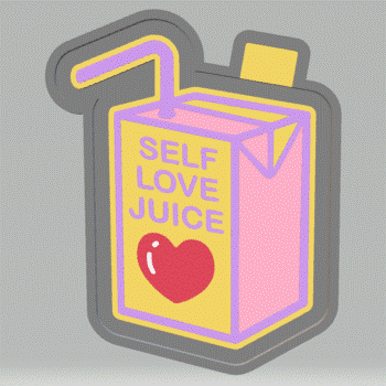 Self Love Juice Box Silicone Mold Housing STL File